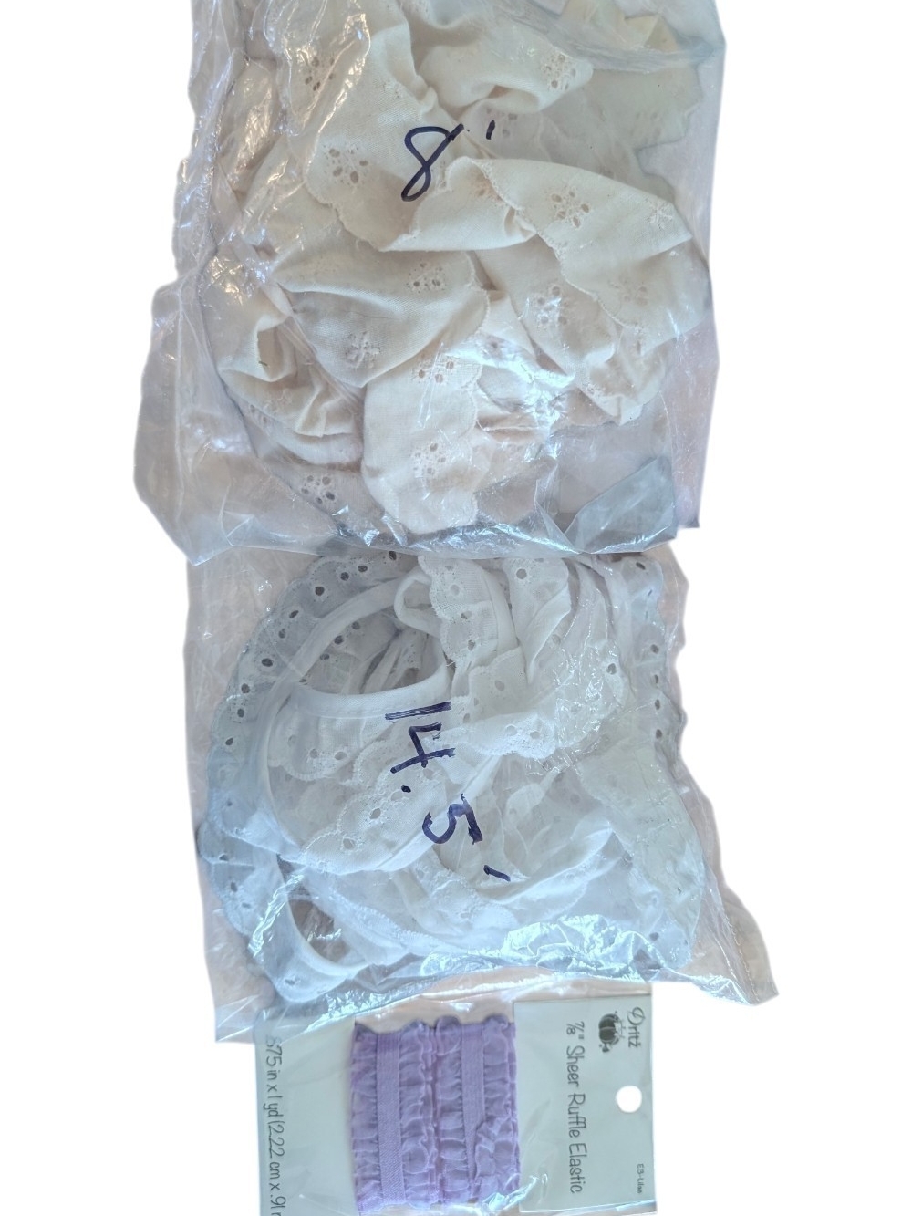 vintage & modern ruffle trim sewing bundle